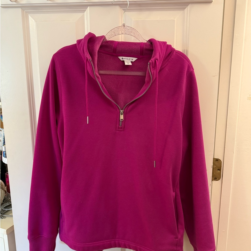 Athleta Pink Oversized Hoodie Sweatshirt